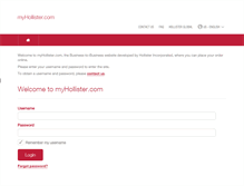 Tablet Screenshot of myhollister.com